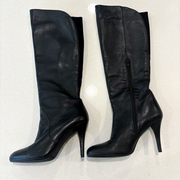 Stuart Weitzman Black Leather Boots - Picture 4 of 10